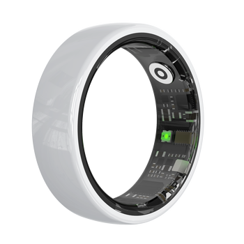 Ceramic couple smart ring 5ATM waterproof fitness tracker