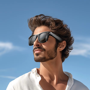 Smart glasses with 8 million pixel camera and dual microphone noise reduction